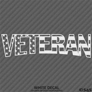 Veteran Military Retired US Navy Army Marines Air Force Special Ops Vinyl Decal Sticker - Choose Color/Size