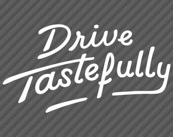 Calcomanía de vinilo para auto deportivo todoterreno 4x4 Drive Tastefully Automotive - Elige el color