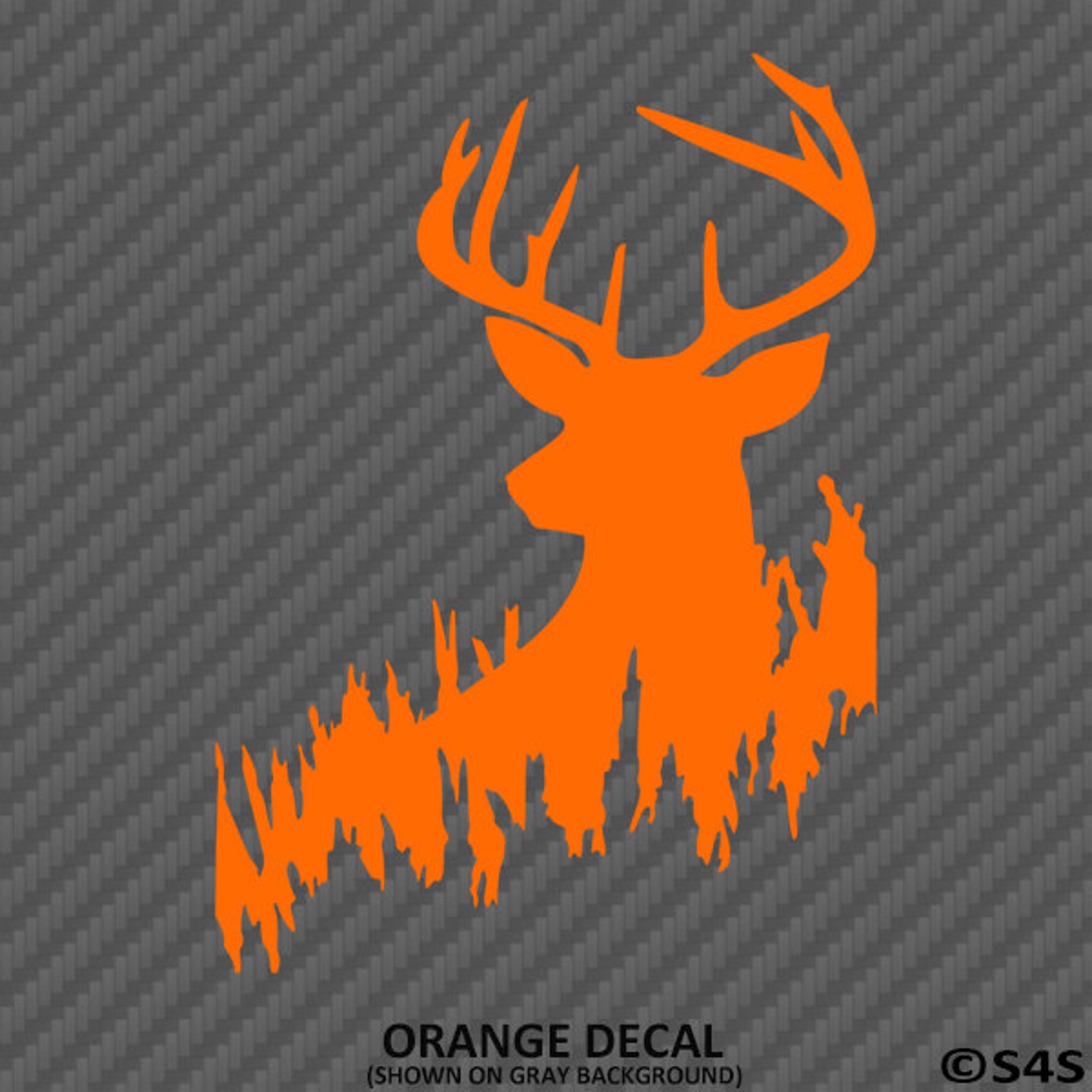 Whitetail Deer Hunting Vinyl Decal Sticker Hunter Buck - Choose Color ...