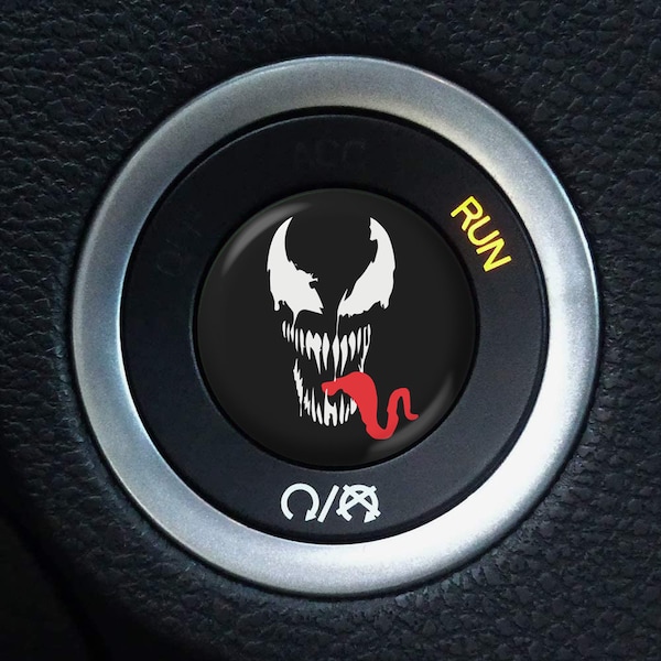 Custom Start Button Overlay: Venom Inspired Fits Dodge Charger Challenger R/T Scat Pack Hemi