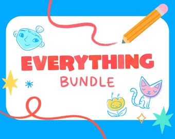 Kids Drawing Activity Pages: Everything Bundle (Digital Download)