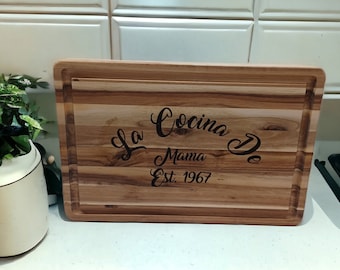 Customized Engraved Cutting Board, Personalized Engraved Cutting Board, Custom Gift, Kitchen Décor, Wedding Gift, Mother's Day, Chef's gift