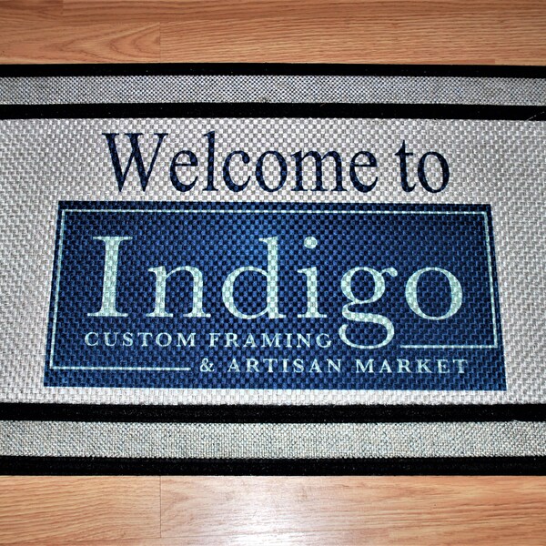 Business Logo Door Mat Etsy