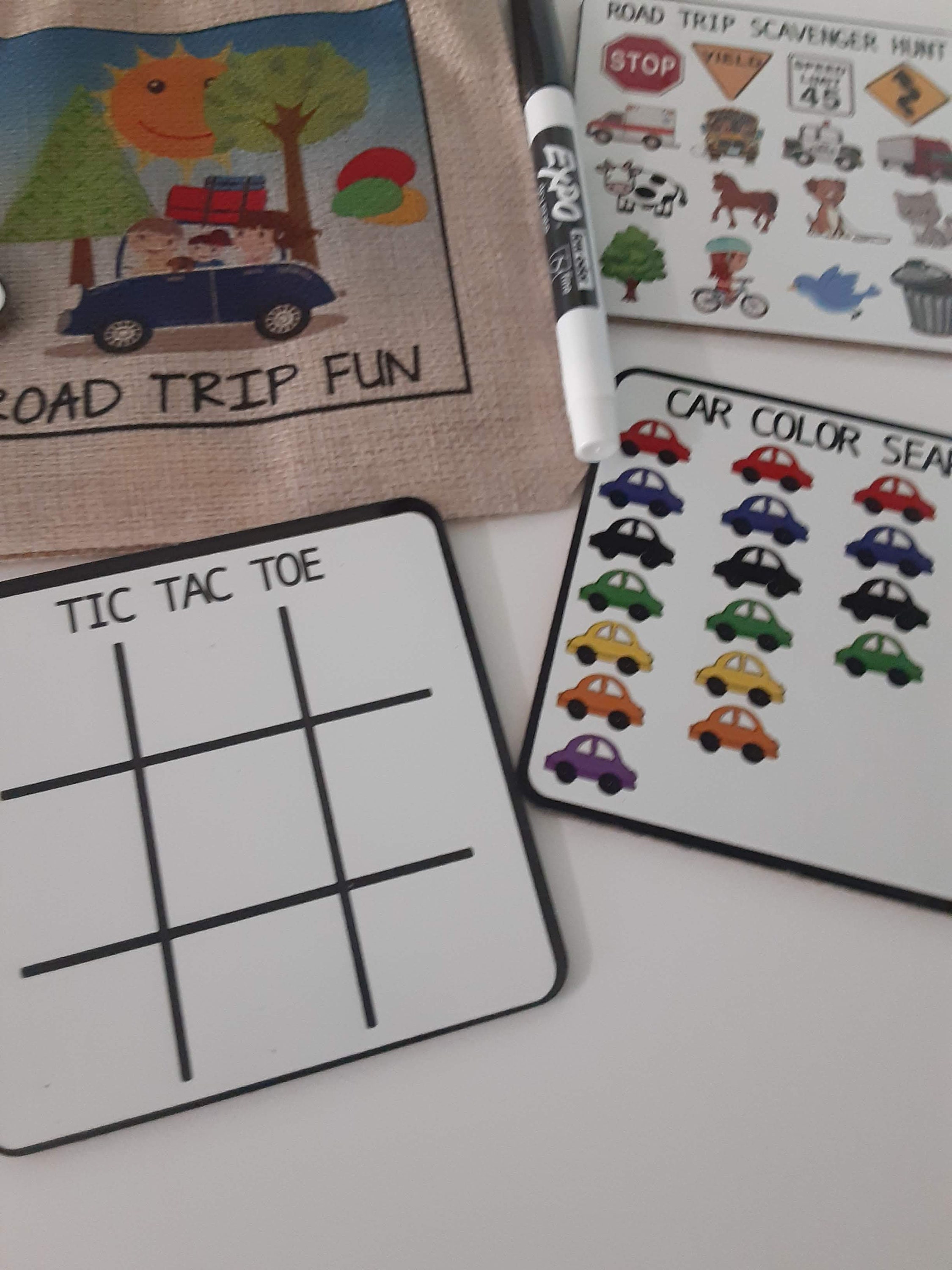 Travel Dry Erase Board Game Kid's Games Birthday Gift Etsy