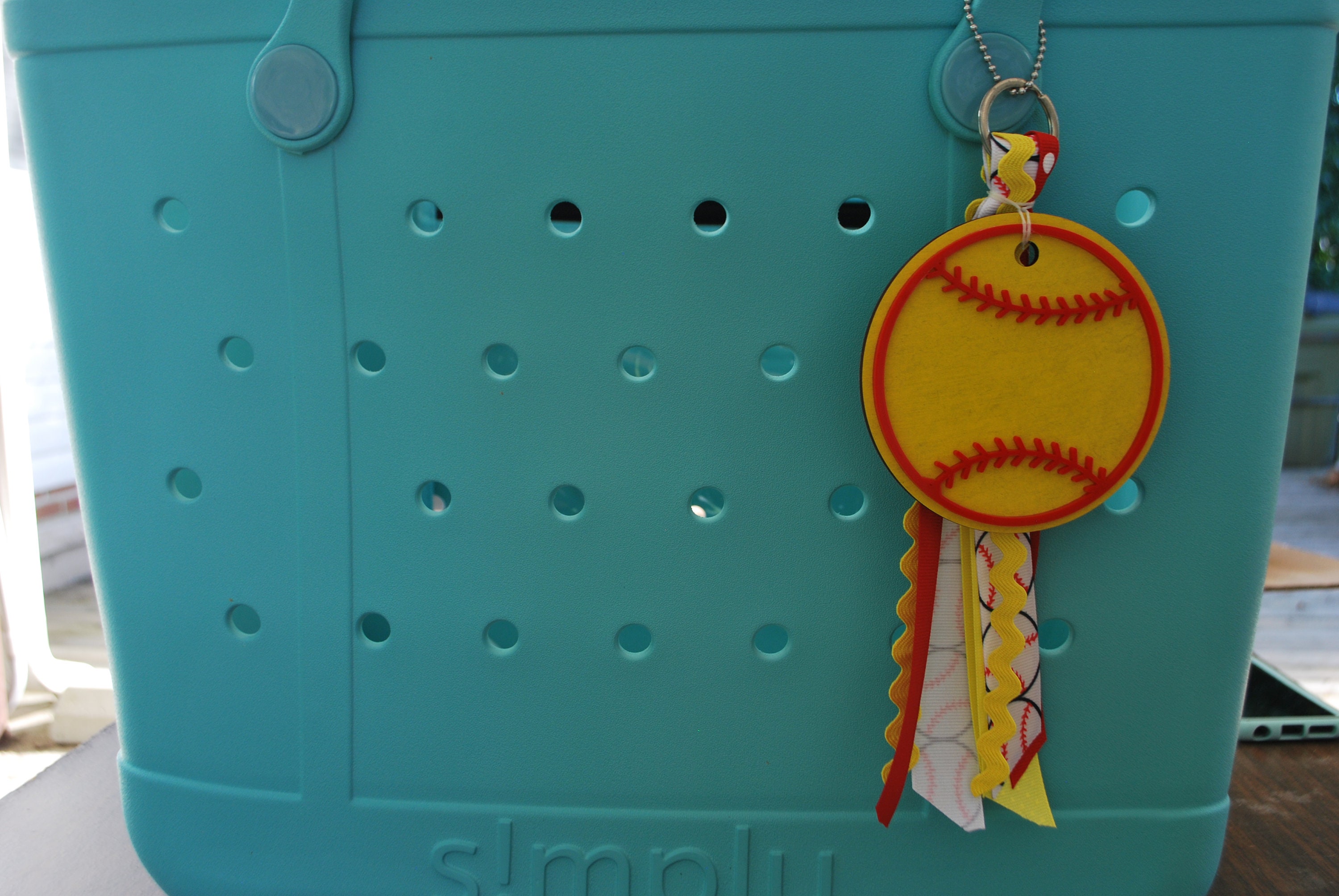 Softball Bag Charm Softball Bag tag Bag Charm Bag Tag Bogg Etsy