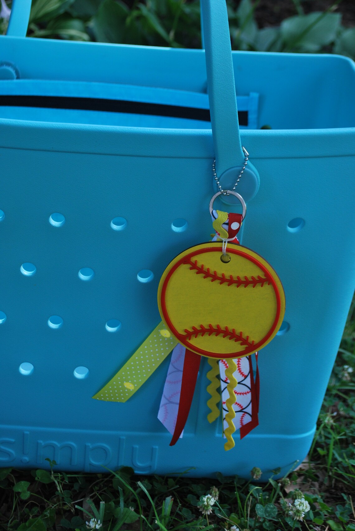 Softball Bag Charm Softball Bag tag Bag Charm Bag Tag Bogg Etsy