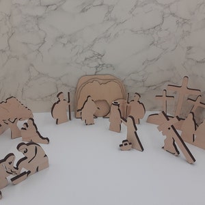 Resurrection Set, Easter Week Wood Set, Easter Resurrection Scene, Tomb, Resurrection Story, Easter Decor&#39;, The Easter Story, Empty Tomb