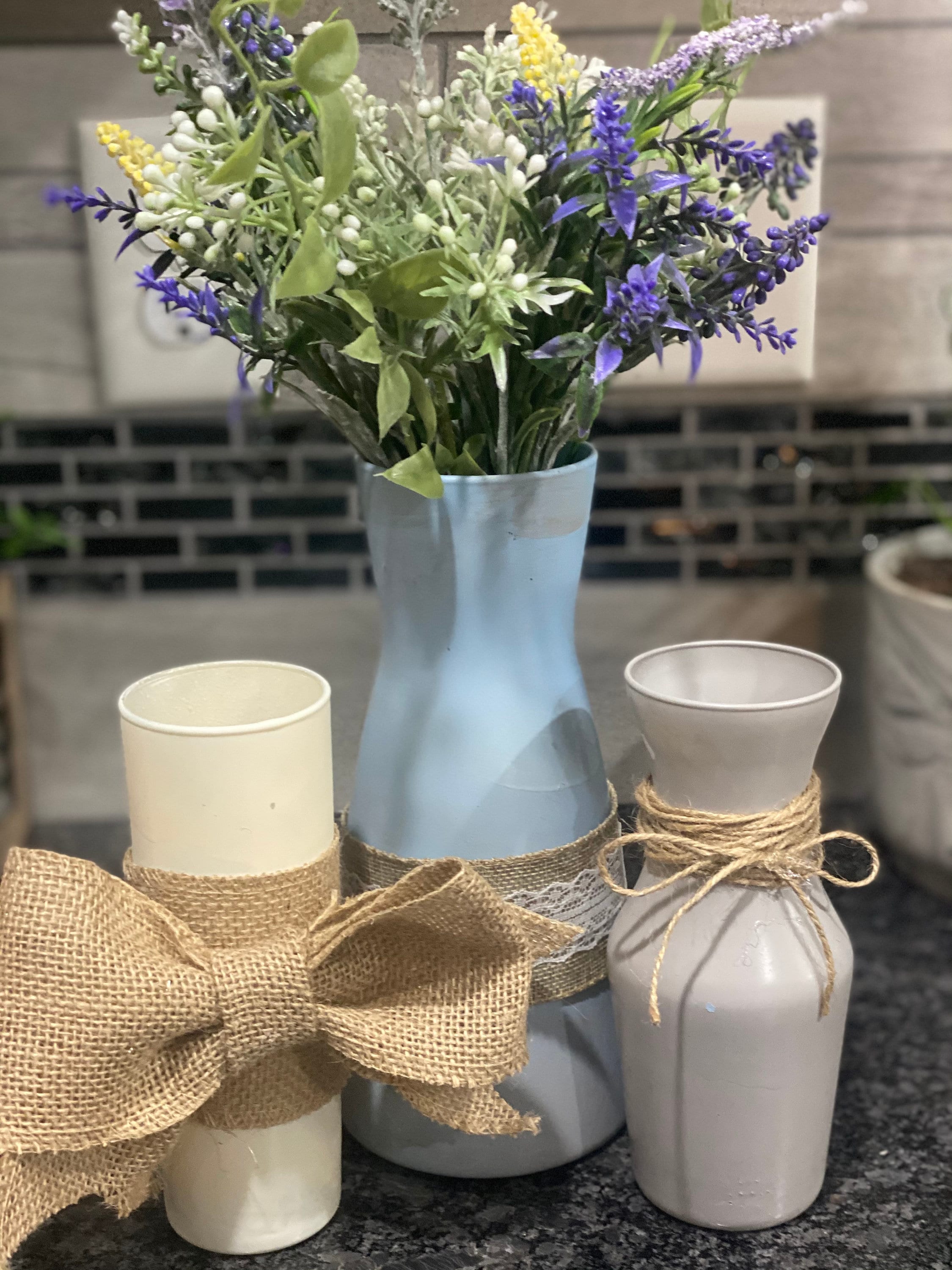 Farmhouse decorative vase set Etsy