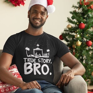 Histoire vraie Chemise de Noël Chemises chrétiennes Bible Verset TShirt Jeune Pasteur Cadeau