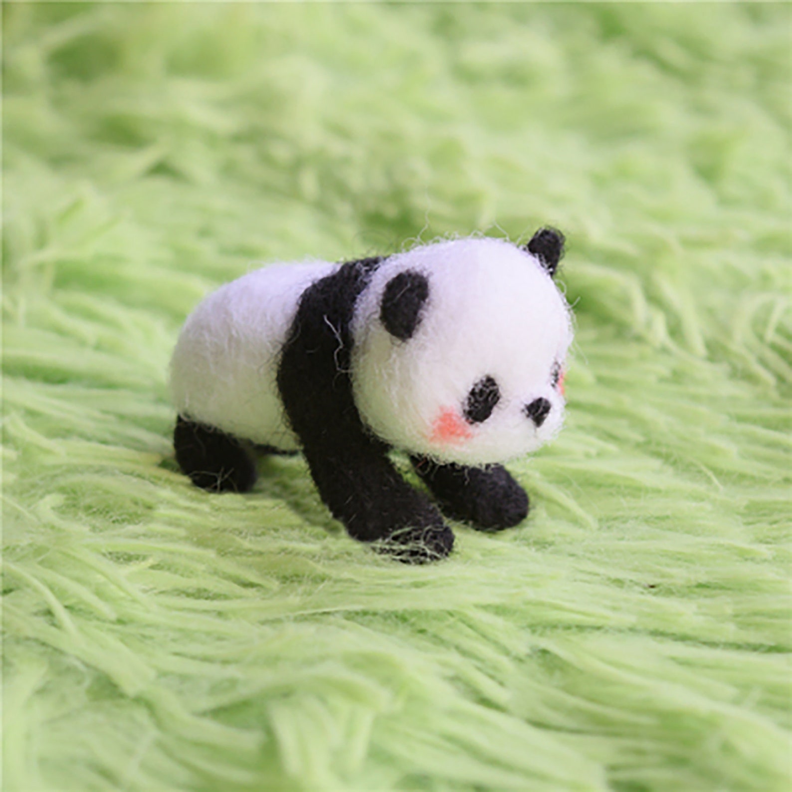 Needle Felted Panda KitBlack and White CharmFelting DIY Etsy