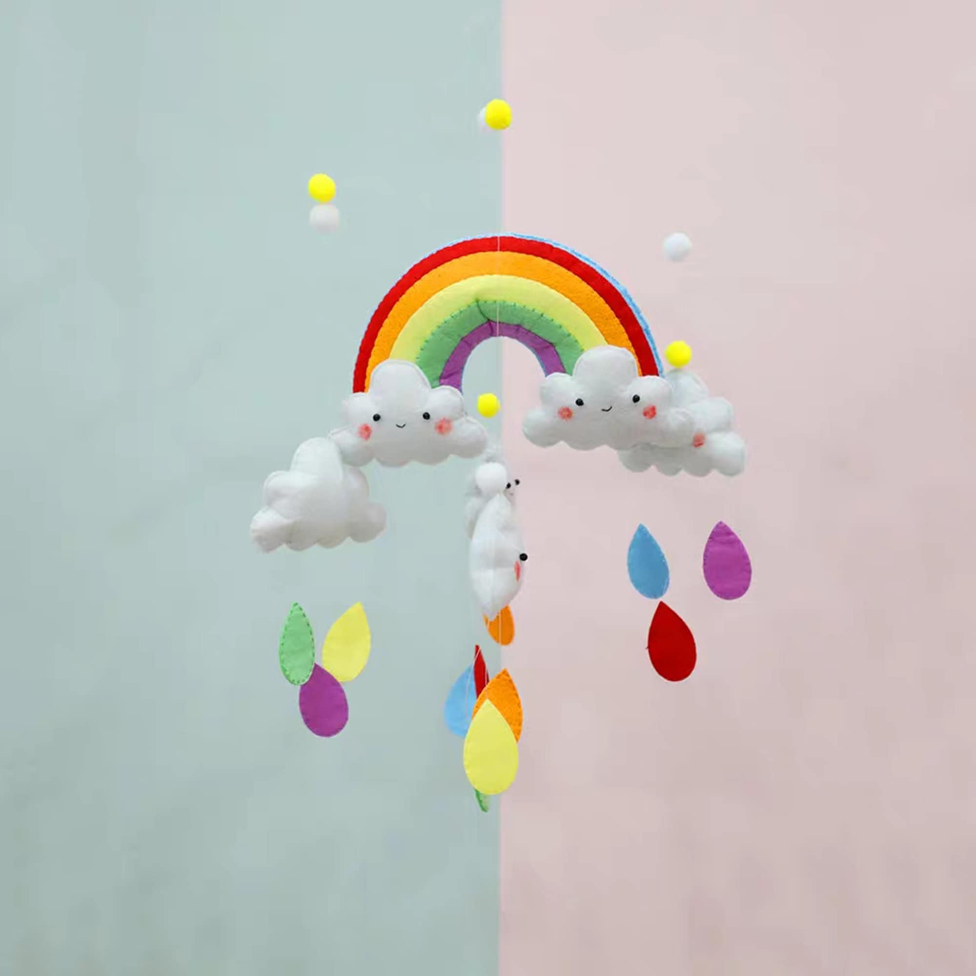 RegenbogenMobile Nähen Filz Windspiel Kit Baby Krippe Etsy