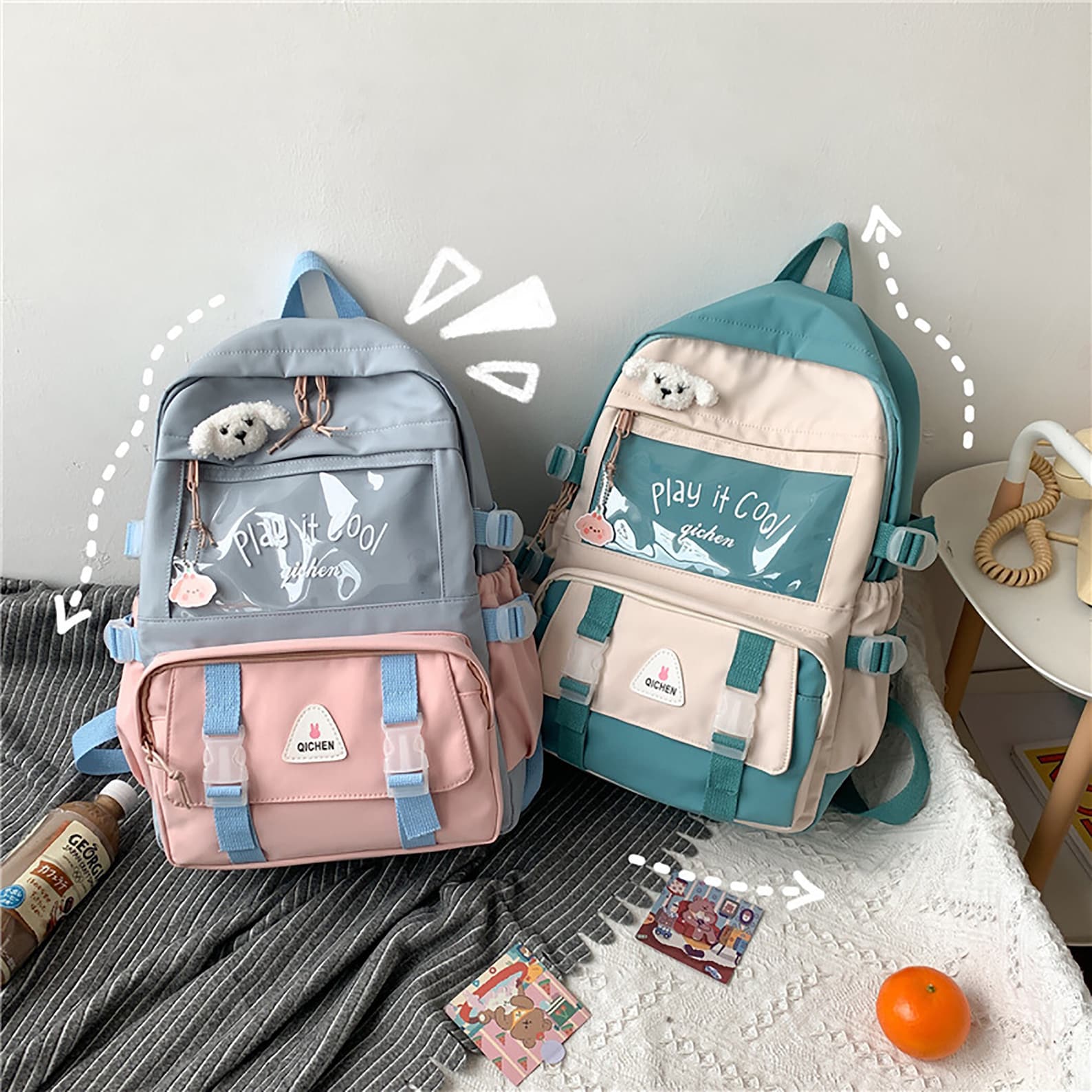 School Backpack ITA Backpack Large Capacity Ergonomic Design Etsy