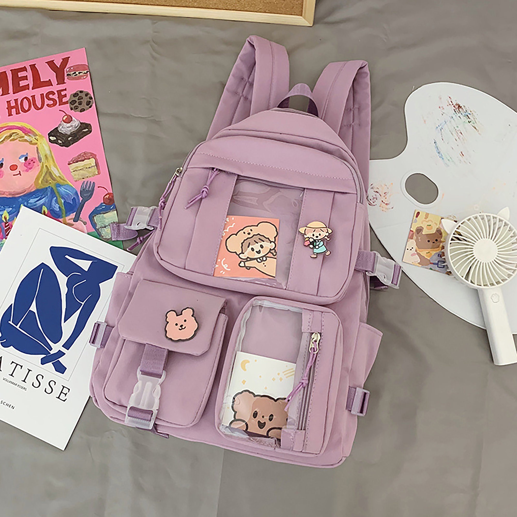 kawaii pins for backpacks