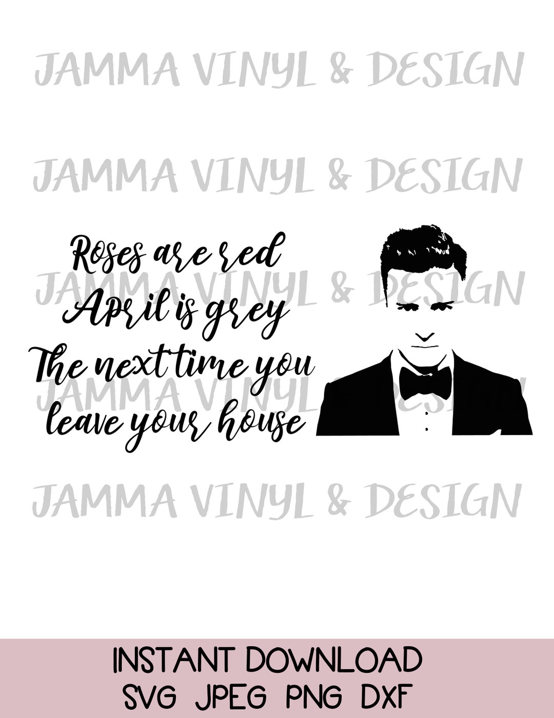 Roses Are Red April is Greysvgpnginstant Download Etsy