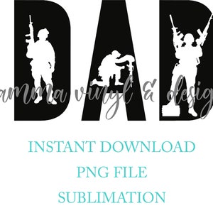 Papa Militär | PNG Instant Download | Sublimationsdatei