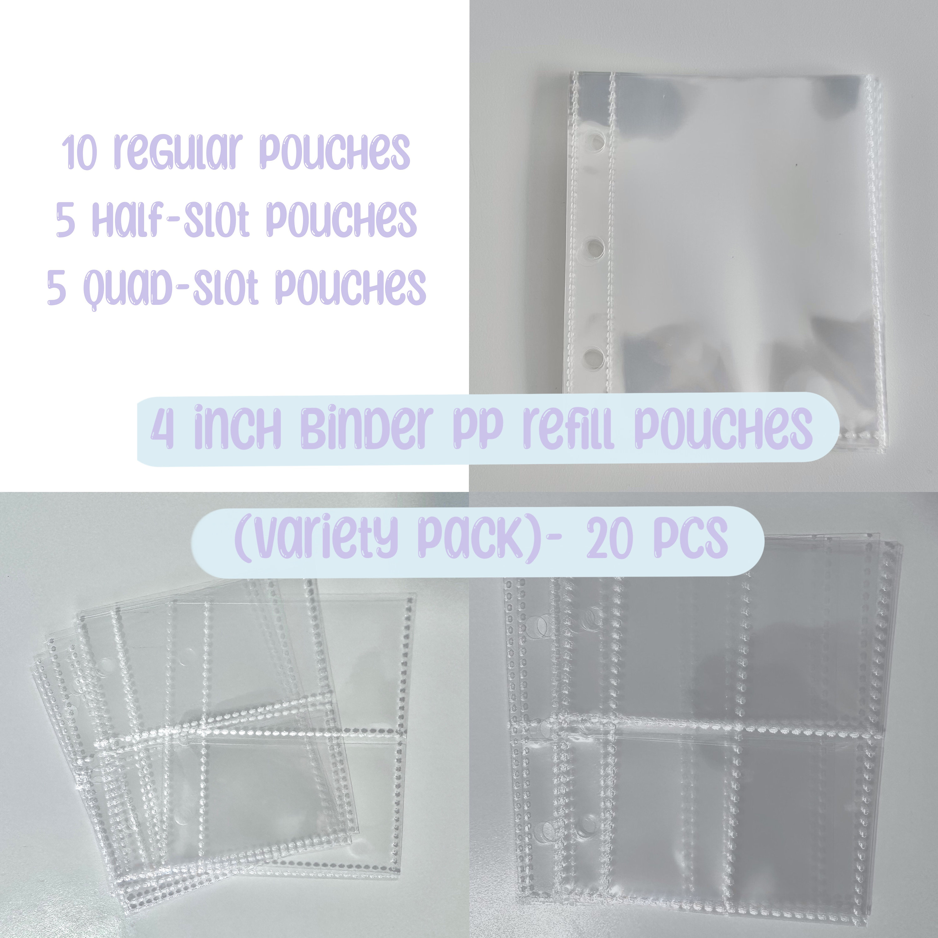 10pcs A5 Binder Sleeves 1P 2P 4P Photo Album Binder Refill Inner Cards  Photocard 
