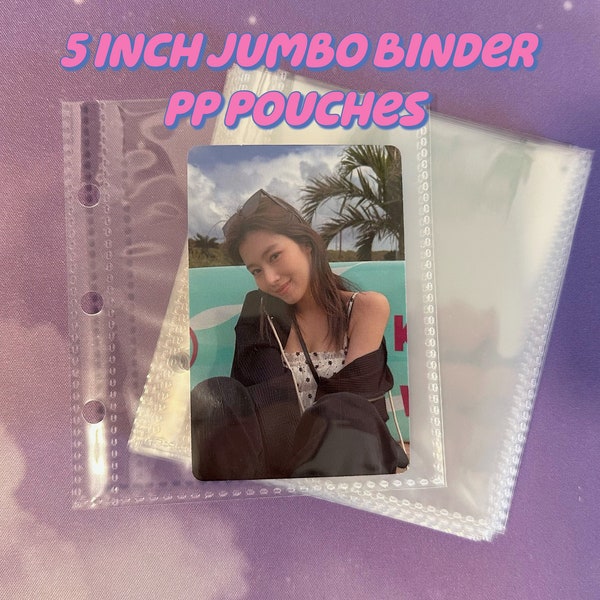 5-INCH binder Refill PP Pouches ONLY | K-pop Collect book refill - 20 PCs