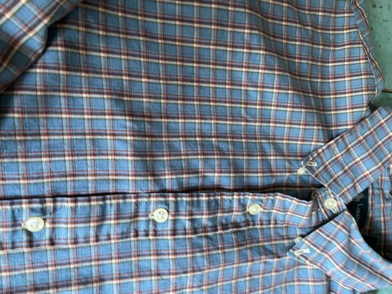 Size medium but trim s see pics for condition and measurement PREP /& PLAID Classic Pendleton prep red plaid subtle neutral blend