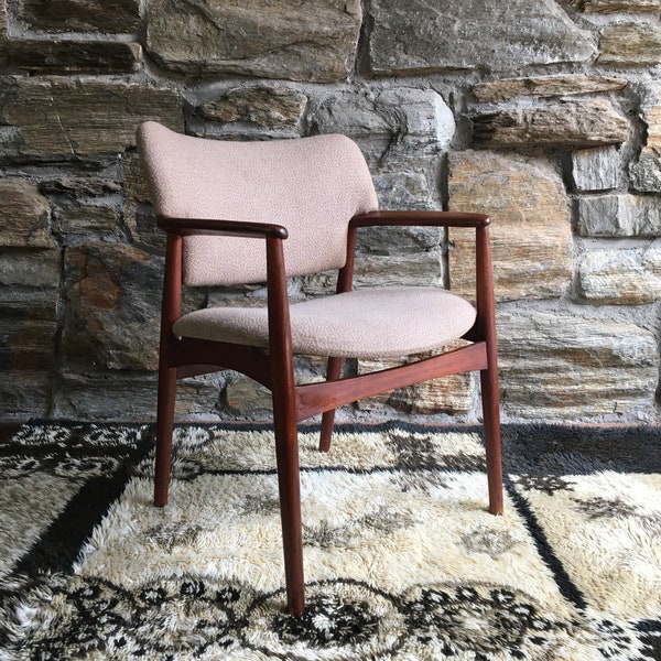 Mid century Danish teak arm chair