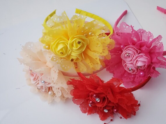 Buy Satin Fabric Rose Flower Hair Bands Hair Belt Hair Jewelry Online in India - Etsy Buy Satin Fabric Rose Flower Hair Bands Hair Belt Hair Jewelry Online in India - Etsy