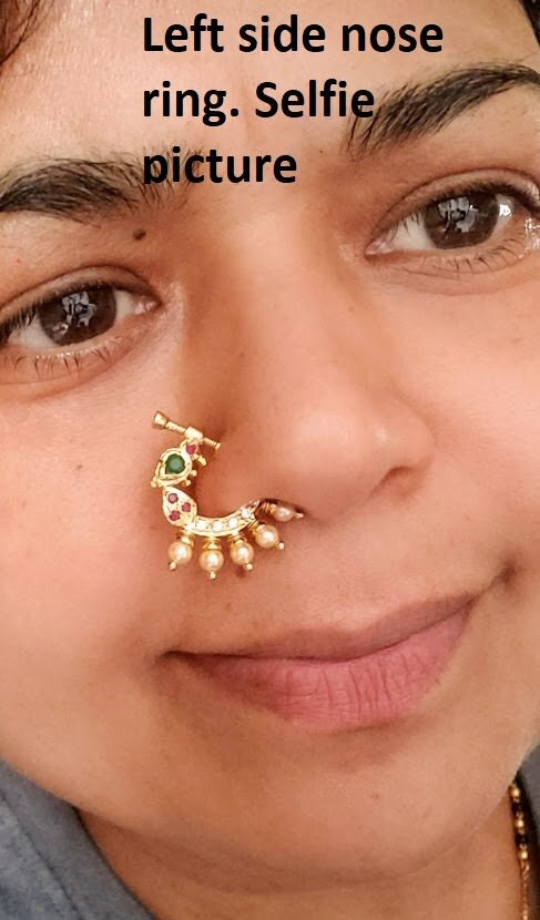 Buy Multicolor AD Nose Ring (Right Side) Online at Best Price | Distacart