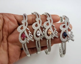 Size 2-6 | Ruby AD Bracelet | Bridal |Indian Jewelry |Indian Wedding Jewelry |Dance|Women's Bracelet |Gift for her | Evening Party Jewellery