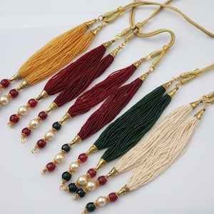 Beaded Necklace Accessories | Indian Jewelry | DIY Jewelry Chains |Pendent Chains | Tribal Jewelry Accessories | Just Add Pendent |End Chain