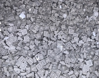 LEGO 1x1 Plates - 3024 - Choose Color and Quantity - Gray Black