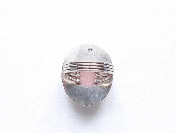 Pretty Rhodonite Statement Ring, 925 Rhodonite Ri… - image 4