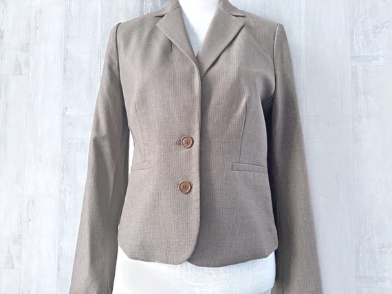 Club Monaco 1990s Jacket, Women's Brown 1990s Jac… - image 1