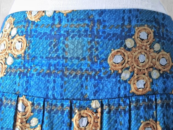 Stunning Pleated Designer Skirt, Silk Designer Sk… - image 5