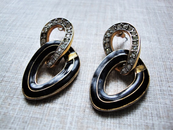 Bergdorf Goodman Enamel Earrings, BG Enamel Earri… - image 3