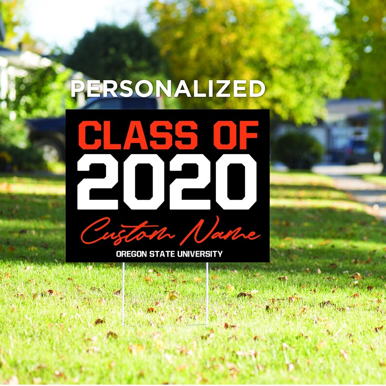 Oregon State University Class of 2020 Yard Sign Graduation | Etsy