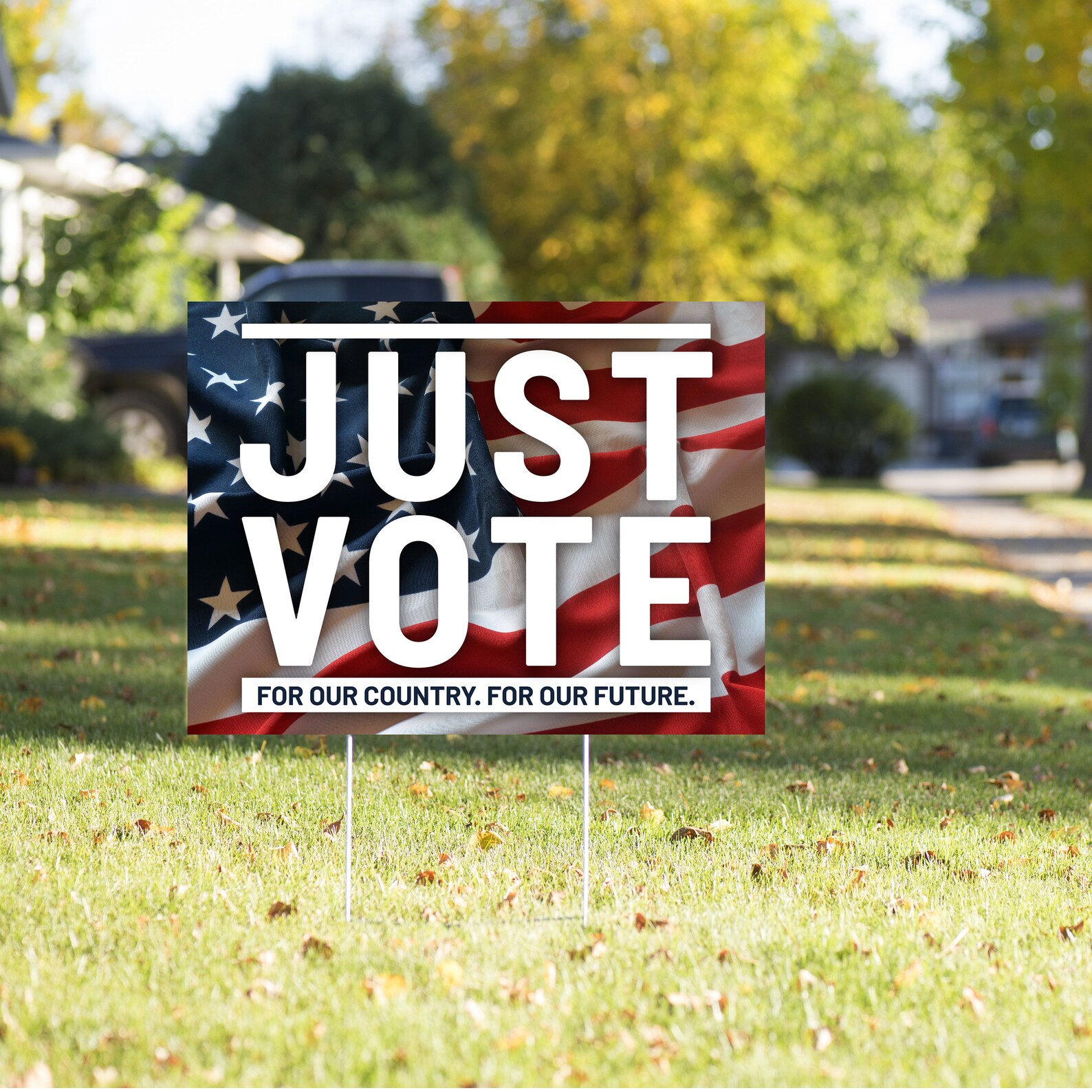Just Vote Yard Sign Vote Yard Signs 2020 Election Yard Etsy