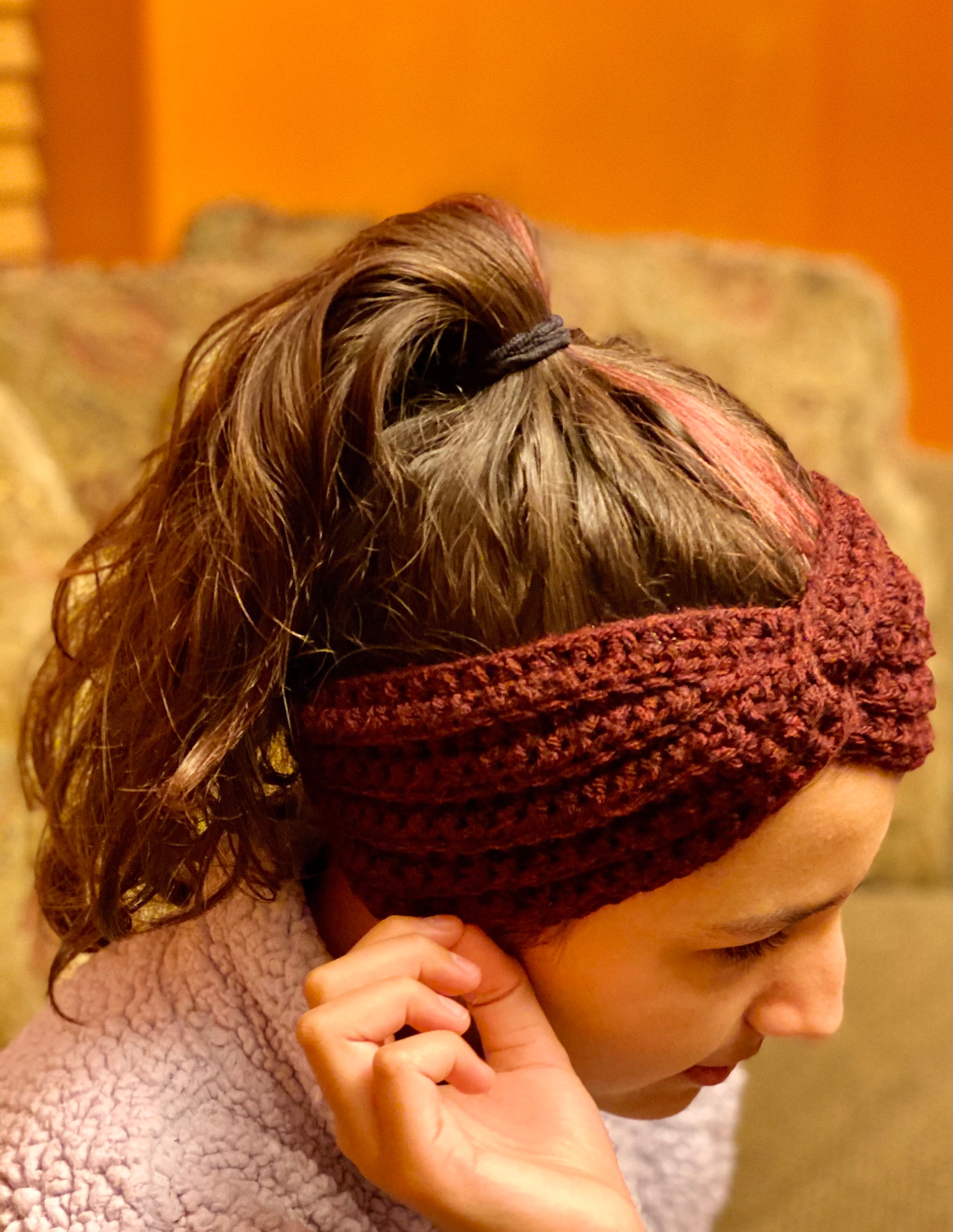 Burgundy Ear Warmers. Womens and Teen. Soft and Warm Winter Etsy