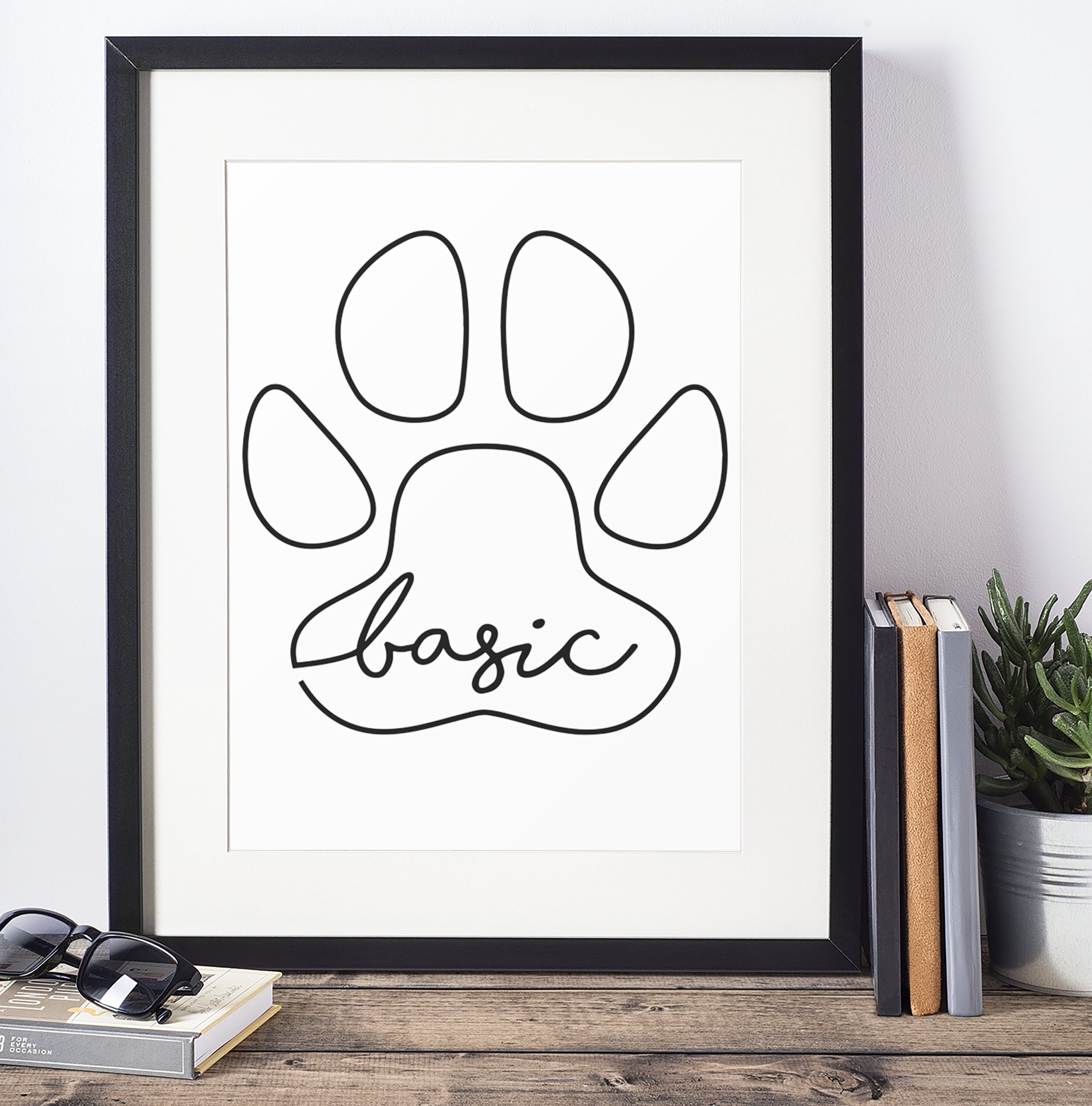 Download Basic Dog Lover SVG, dog lover svg, dog paw svg, basic dog mom svg, Home decor svg, animal lover ...