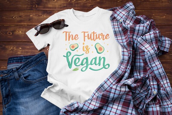 The future is vegan svg / Vegan svg/ future vegan svg / Plants are Friends / Healthy life style / cutfiles, cricut files