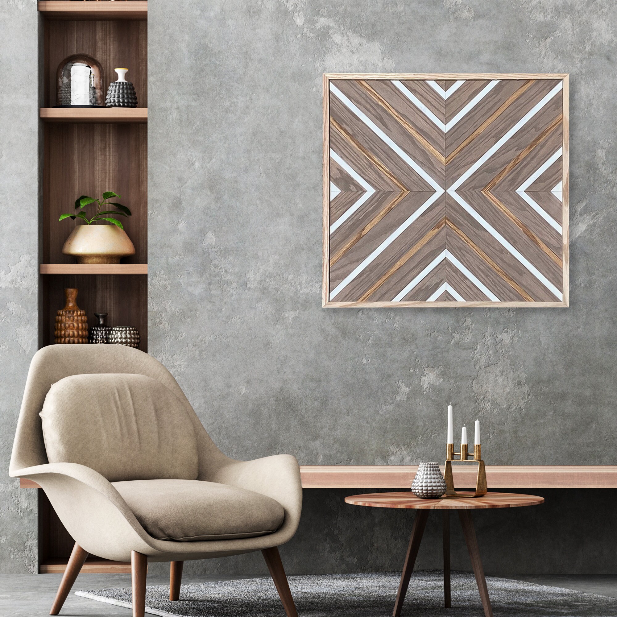 Shae Square Wood Wall Art Wood Wall Decor Modern Wall Decor Etsy