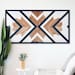 Brixon Geometric Wood Wall Art, Wood Wall Art, Reclaimed Wood Wall Art, Wood Wall Art Geometric, Customizable Accent Color