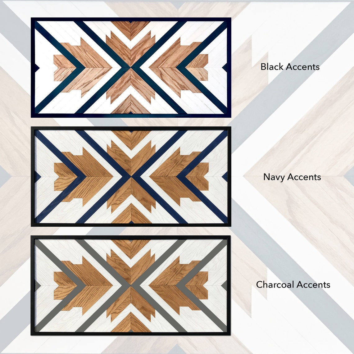 Brixon Geometric Wood Wall Art Wood Wall Art Reclaimed Wood Etsy