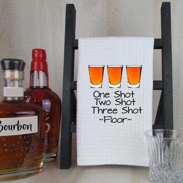 Home Bar | Funny Dish Towels | Funny Kitchen Towel  | Tea Towels | House Warming Gift | Bar Towel | Bourbon | Gift For Him | Funny Bar Towel