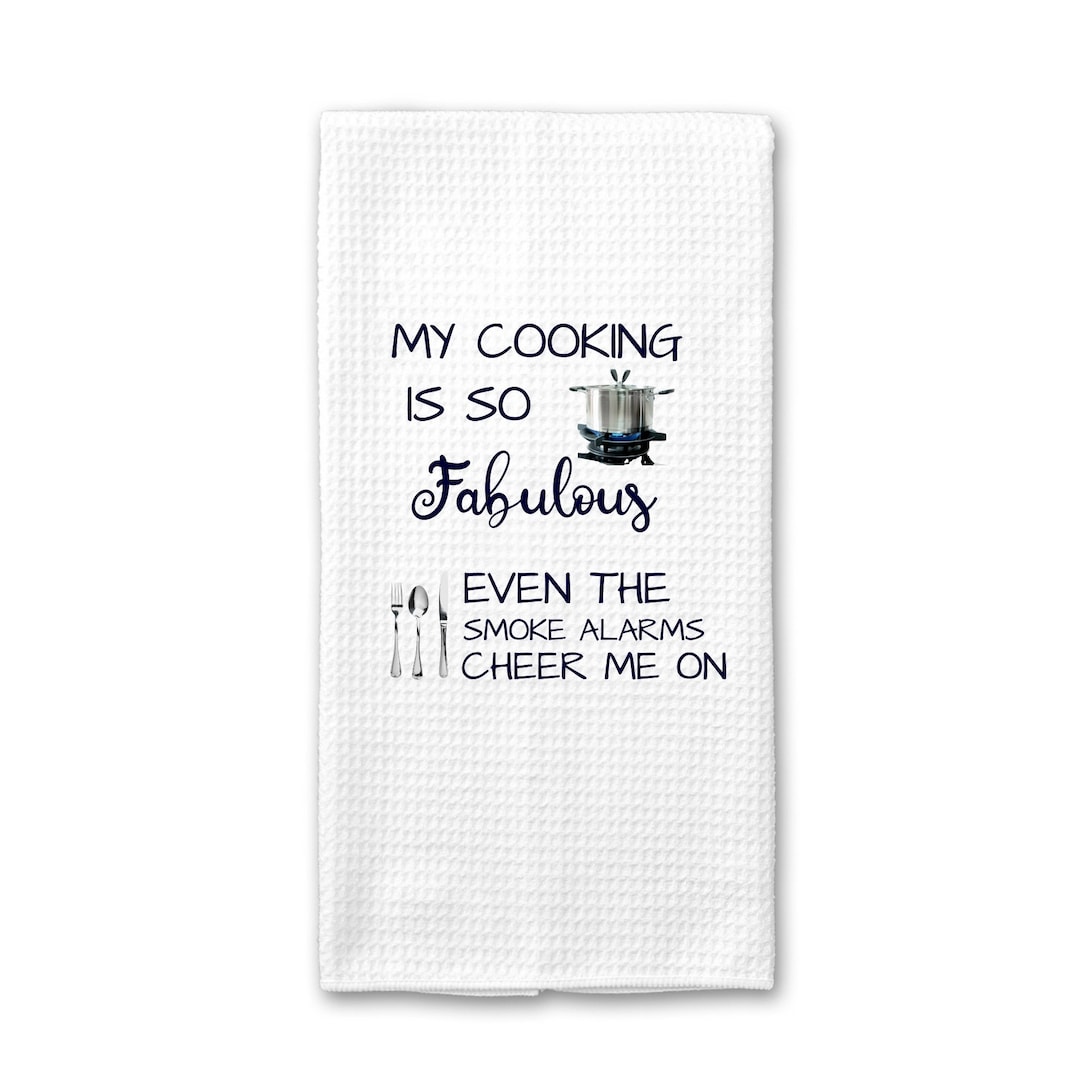 Tea Towel, Dish Towel, Funny Kitchen Towel, Housewarming Gift, Hand