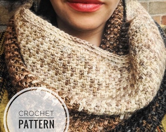 Crochet Cowl PDF Pattern: Fine Feather Cowl