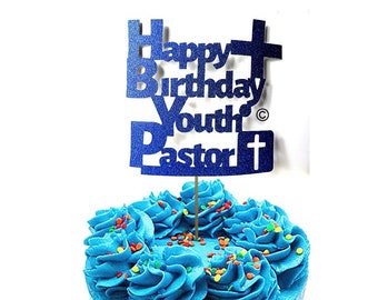 Pastor Cake Topper Etsy