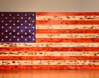 Bandera de madera casera