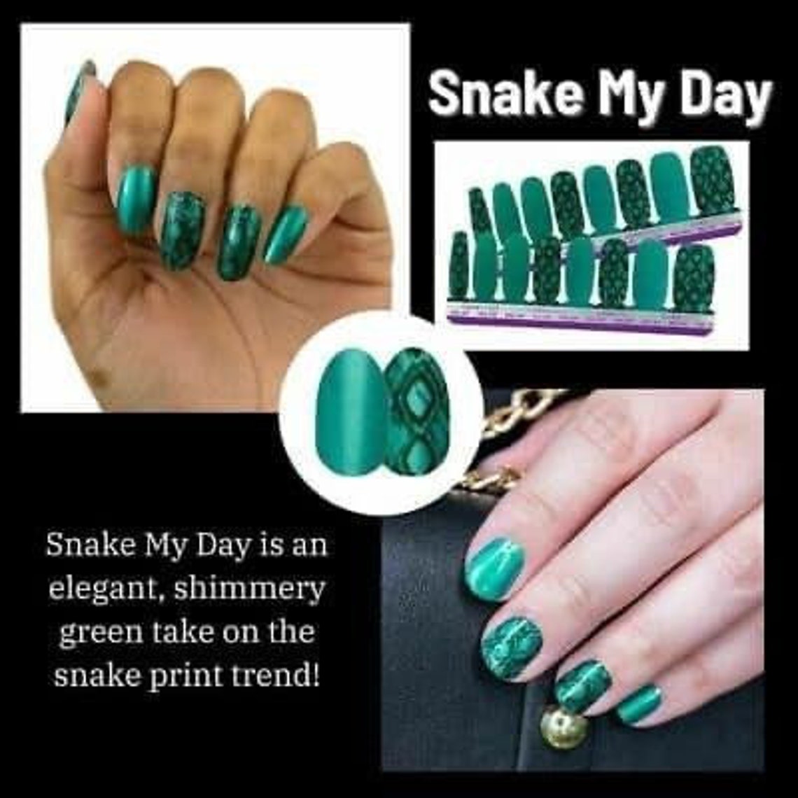 Color Street: Snake My Day RETIRED - Etsy