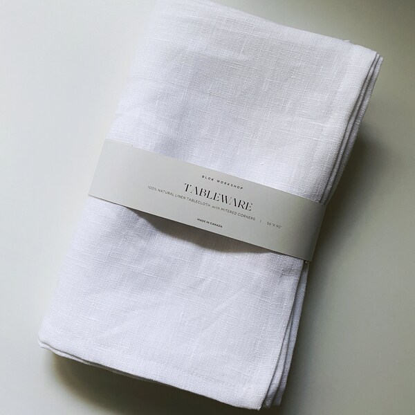 Washed Soft Linen Tablecloth Etsy