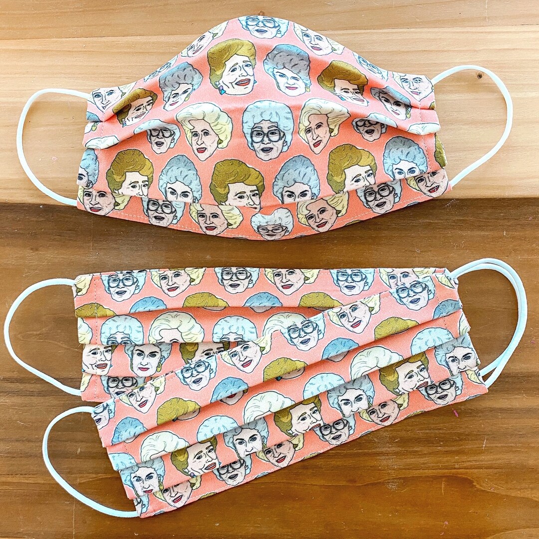 Custom Sizing / Golden Girls Face Mask / 100 Cotton / 3 Layers