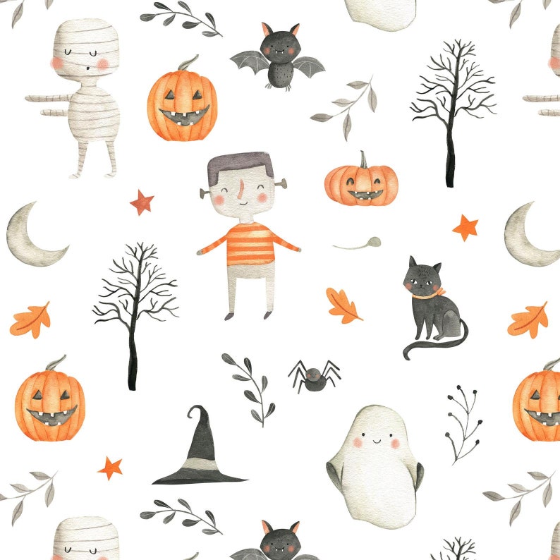 Custom Sizing / HALLOWEEN SPOOKTACULAR Face Mask / 100% cotton / 3 Layers / Pellon Interfacing / Elastic straps / Spoonflower Fabric / USA image 5