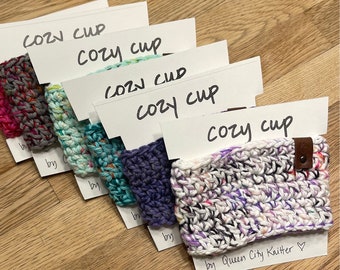 A Cozy Cup -- Crocheted Hot Cup Sleeve